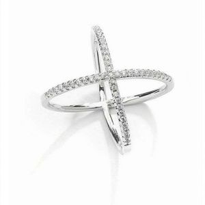 CZ Crisscross Ring